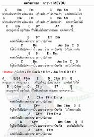 คอร ดเพลง ภาวนา Meyou ภาวนา คอร ดก ต าร คอร ด ง ายๆ อ ค เลเล การศ กษาด านดนตร เน อเพลง