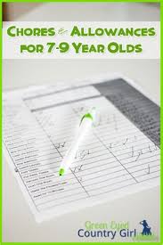 chores and allowances for 7 9 year olds chores for kids