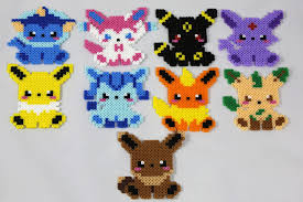 Eeveelution Pokemon Perler Bead Sprites Pokemon Perler Beads Pokemon Bead Bead Sprite