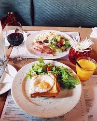 Brunch Time Plates Of Croque Madame And Honey Glazed Ham Two Scrambled Eggs With Boule Au Lev Picture Of Le Grenier A Pain Kenya Nairobi Tripadvisor