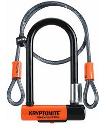 Make sure what you lock your bike to cannot be cut.; Bicycle