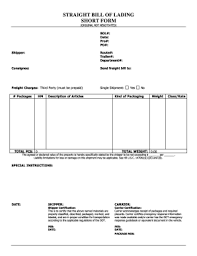 First, it is a contract for the carriage of goods between the shipper and for international shipments, an inland bill of lading form is often the first transportation document issued for you can download a free dock receipt. 77 Printable Bill Of Lading Form Templates Fillable Samples In Pdf Word To Download Pdffiller