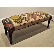 We carry out kilim ottomans both square and round , kilim benches kilim stools, chairs, foot stools and more. Herat Oriental Kilim Upholstered Bench Wayfair