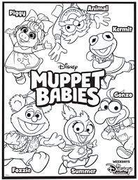 Win A Pawsome Muppet Babies Prize Pack Us Only Ends 8 22 Miss Molly Says Baby Coloring Pages Muppet Babies Muppets