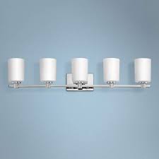 Hinkley Karlie 35 1 2 Wide Chrome 5 Light Bath Light 44k77 Lamps Plus