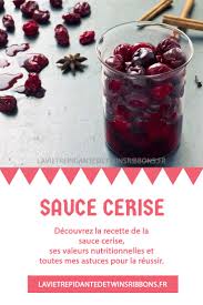 Sauce Cerise En 2020 Sauce Aux Cerises Sauce Venaison