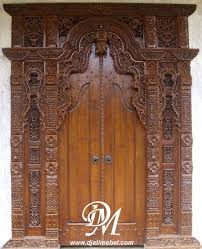 Set Pintu Utama Gebyok Ukir Rumah Mewah Djati Mebel Jepara Djati Mebel Jepara