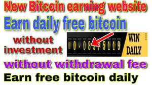 U won't get free crypto. New Bitcoin Mining Website Earn Free Bitcoin Without Investment Without Withdrawal Fee Youtube