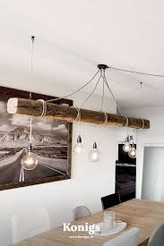 Eine deckenlampe selber bauen, herstellen, selber machen oder basteln. Holzbalken Diy Lampe Lampe Lampe Esstisch Holzbalken Lampe