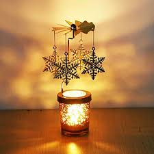 Candlestick Metal Deer Party Romantic Windmill Candle Holders Hanging Tealight Rotate Wedding Home Decor Christmas Xmas Gift Candle Holders Aliexpress