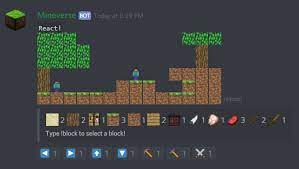 Type the command /discord in chat, as been below. Github Tbjbu2 Mineverse Mineverse Discord Bot