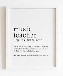 Music Teacher Definition Print Music Teacher Gift Definition Etsy Music Teacher Gifts Teacher Gifts Teacher Signs