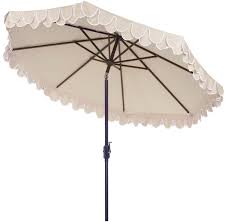 Maybe you would like to learn more about one of these? Safavieh Elegant 9 Market Auto Tilt Patio Umbrella Beige White Walmart Com Walmart Com