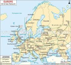 Europe Oil And Gas Network Energy Resources Oil And Gas Map