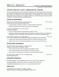 athletic director resume