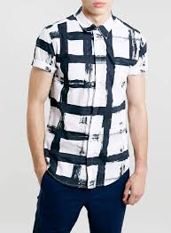 Black And White Check T Shirt Mens White And Black Check Shirt New In Latest Clothes For Men Black Check Shirt Topman Shorts