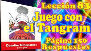 Solucionario de español 6to grado de primaria les comparto el solucionario del libro de español de sexto grado compañeros docentes en esta ocasion se les comparte los productos contestados del. Desafios Matematicos 6 Leccion 82 Pagina 149 Youtube