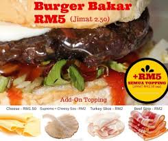 Promosi Burger Bakar Abang Burn Murah