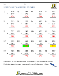 3 digit addition regrouping worksheets