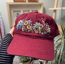 Embroidered Baseball Cap Embroidered Hat Ideas Diy Embroidery Hat Embroidered Clothes