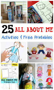 Math activities making math fun. 25 All About Me Activities Free Printables Totschooling Toddler Preschool Kindergarten Educational Printables