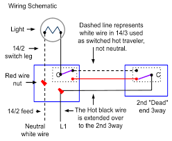 Two way switching, 3 wires. 3 Way Switch Wiring Methods Electrician101