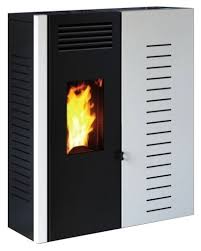 Poele a granule grande surface. Invicta Corriolo 7241030907i Poele A Pellets A Air Chaud Canalise De 11 Kw Blanc Vieffetrade
