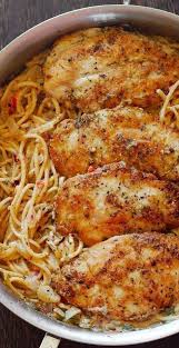 Chicken Pasta In Creamy White Wine Parmesan Cheese Sauce Chicken Parmesan Recipes Chicken Recipes Italian Chicken Pasta