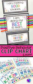 positive behavior clip chart classroom and b boards