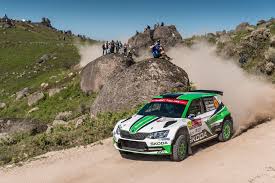 The rally de portugal (formerly: Rally Portugal Skoda S Tidemand Storms Into Lead Of Wrc 2 Teammate Nordgren Up To Sixth Skoda Storyboard
