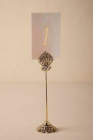 Gold Golden Scroll Card Stand Bhldn Vintage Wedding Table Settings Vintage Wedding Table Wedding Table Settings