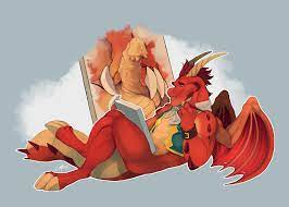 2019 balls beard blown-ego clothing conditional dnp cum cum on  face delbin (spyro) dragon facial hair hair horn male male only orange  scales pen penis scales simple background smile