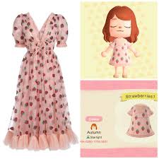 Tried To Recreate This Beautiful Dress I Saw The Other Day Available In All 8 Skin Tones Under My Ma Animal Crossing New Animal Crossing Animal Crossing Memes