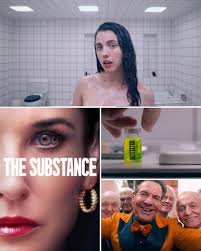 The Substance is the big horror winner of this year's Golden Globes.  Nominations: • Best Motion Picture (Musical or Comedy) • Best Actress  (Musical or Comedy) • Best Supporting Actress • Best Director • Best  Screenplay