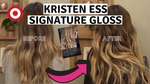 The best blonde hair happens when you give it a gloss. New At Target Kristin Ess Hair Gloss Before After Youtube