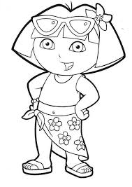 Free Printable Dora The Explorer Coloring Pages For Kids In 2020 Dora Coloring Cute Coloring Pages Bear Coloring Pages