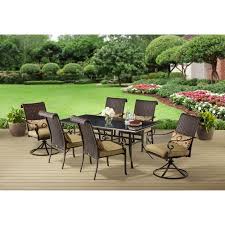 Better Homes And Gardens Riverwood 7 Piece Patio Dining Set Seats 6 Patio Dining Set Patio Better Homes And Gardens