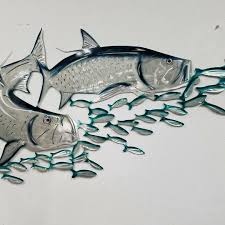 Check spelling or type a new query. Tarpon Metal Wall Art Aluminum Metal Fish Art Metal Ocean Etsy