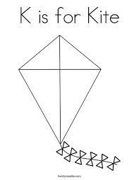 There are more sophisticated coloring, which only by an adult. K Is For Kite Coloring Page Twisty Noodle