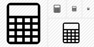 Business and finance icons tuesday june 1 2021. Calculator Icon Symbol Black Professional Stock Icon And Free Sets Awicons Com
