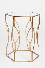 Hexagon Side Table Side Table Metal Side Table Hexagon Sides