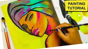 African Woman Painting Tutorial In Acrylics Youtube Painting Tutorial African Women Painting Acrylic Painting Tutorials