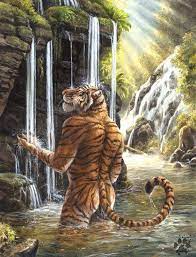 Blotch was born in the rainforest like all the other rainwings; Cleansing Comic Art Tiger Art Furry Art