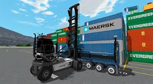 Empty Container Handler Ech Simulator Ports Cm Labs Simulations Truck Cranes Train Port