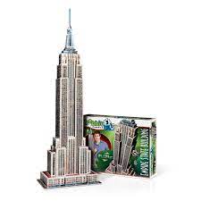 Este puzzle 3d de alta calidad y genial réplica del original es ideal para personas mayores a los 7 años . Empire State Building Wrebbit 3d Puzzle