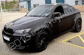 Bmw Lumma X6 Wrapped In Matt Black With A Gloss Black Bonnet Bmw X Series Bmw X6 Bmw