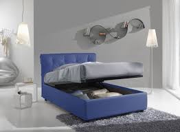 Letti con box contenitore imbottiti o in legno: Letto 1 Piazza E Mezzo Comodo E Moderno Letti Una Piazza E Mezza
