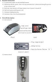 If your liftmaster opener has a myq control panel, press and release the button twice. 800 Garage Door Opener User Manual Shenzhen Zhongtian Door