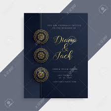 At indian wedding card, our christian wedding cards are inspired by the symbols and proverbs about marriage that are portrayed in the holy bible. Luxury Wedding Invitation Card Design In Dark And Gold Color Royalty Free Cliparts Vectors And Stock Illustration Image 106306376