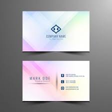 Download Abstract Business Card Design Template For Free In 2020 Business Card Template Design Business Card Design Simple Clean Business Card Design
